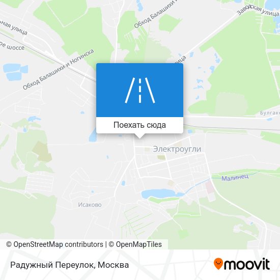 Карта Радужный Переулок