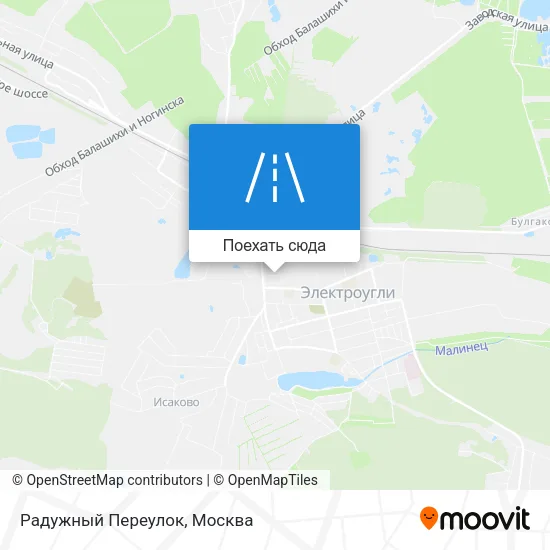 Карта Радужный Переулок