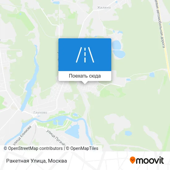 Карта Ракетная Улица