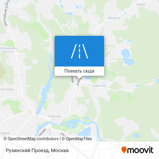 Карта Рузинский Проезд