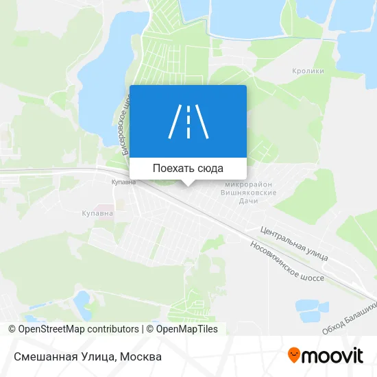 Карта Смешанная Улица