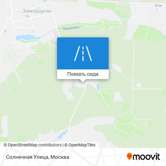 Карта Солнечная Улица