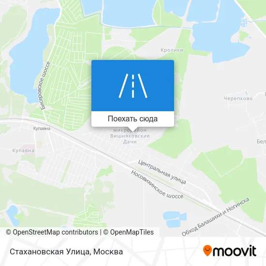 Карта Стахановская Улица