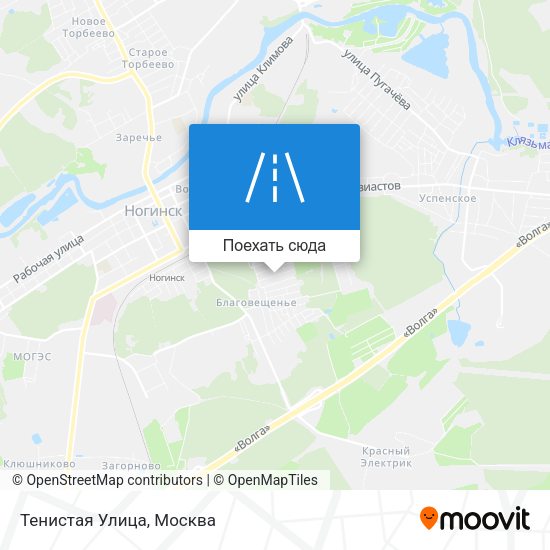 Карта Тенистая Улица