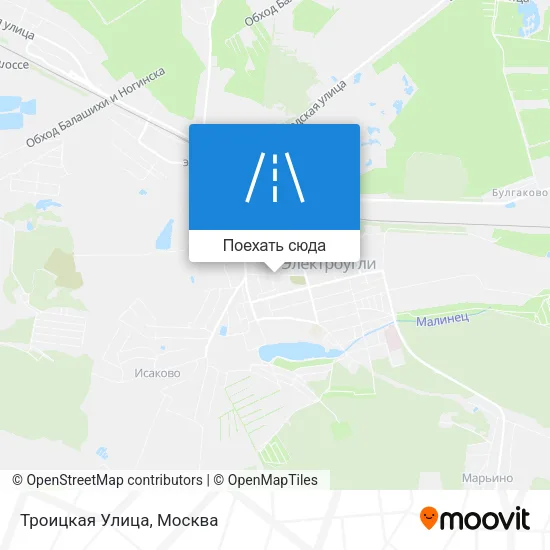Карта Троицкая Улица