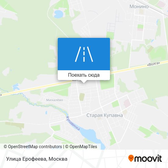 Карта Улица Ерофеева