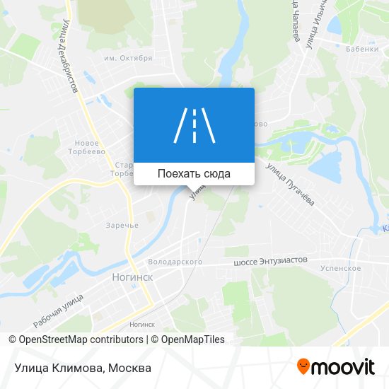 Карта Улица Климова