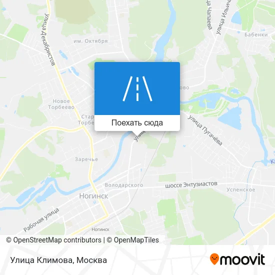 Карта Улица Климова