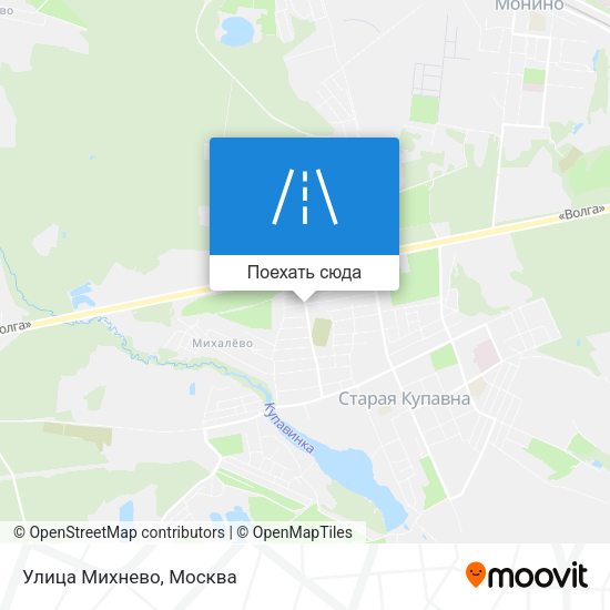 Карта Улица Михнево