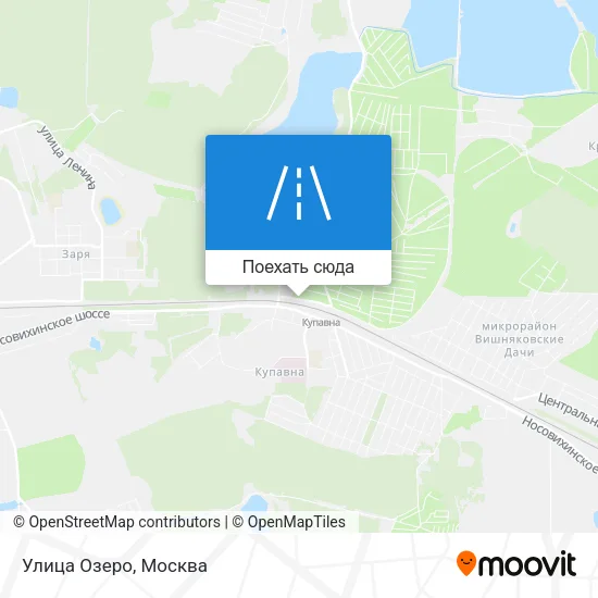 Карта Улица Озеро