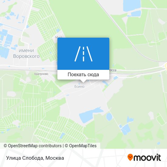 Карта Улица Слобода