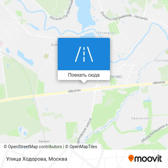 Карта Улица Ходорова