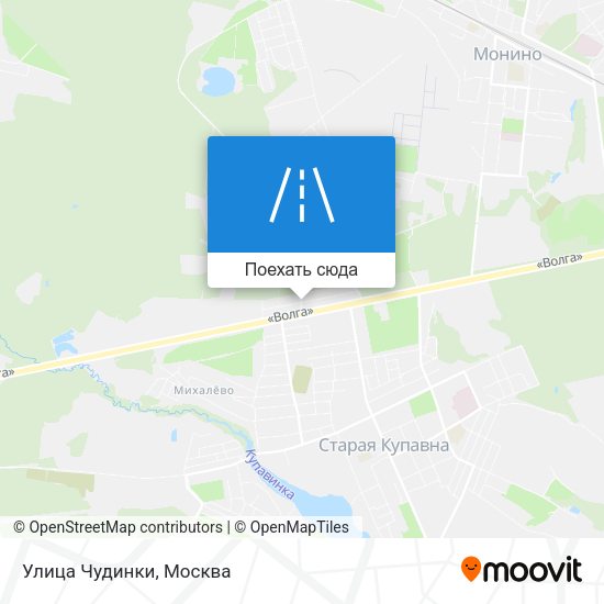Карта Улица Чудинки