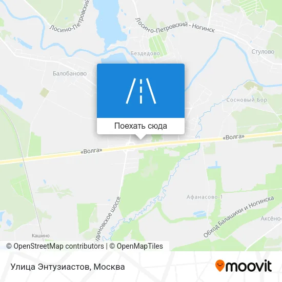 Карта Улица Энтузиастов