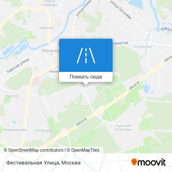 Карта Фестивальная Улица