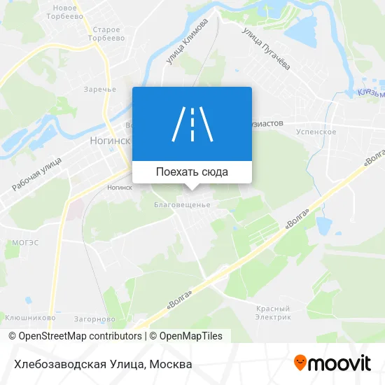 Карта Хлебозаводская Улица