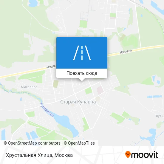 Карта Хрустальная Улица