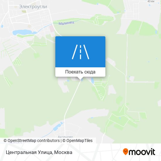 Карта Центральная Улица