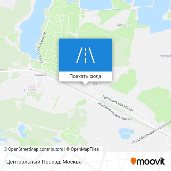 Карта Центральный Проезд