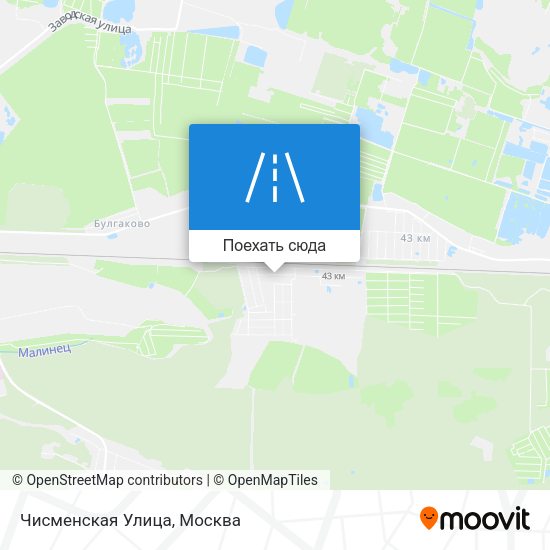 Карта Чисменская Улица
