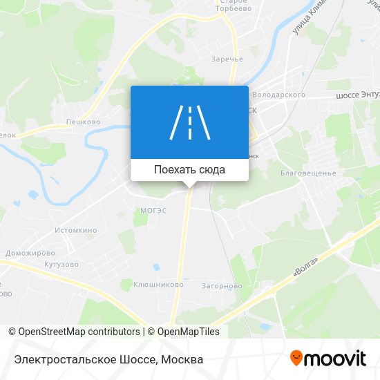 Карта Электростальское Шоссе