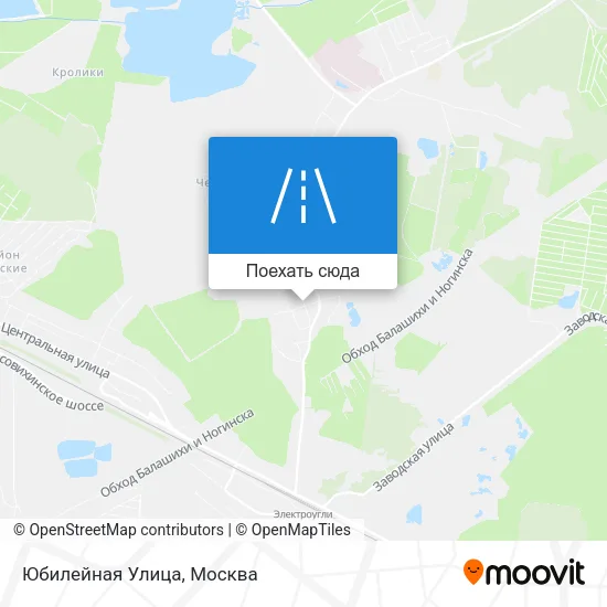 Карта Юбилейная Улица