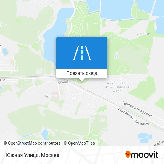 Карта Южная Улица