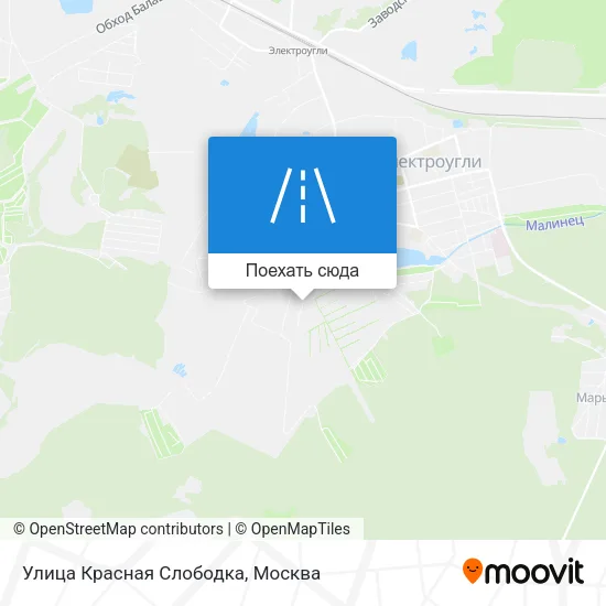Карта Улица Красная Слободка