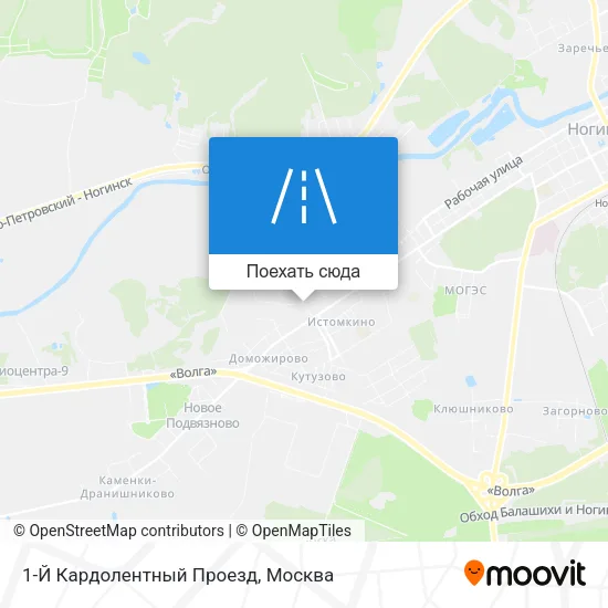 Карта 1-Й Кардолентный Проезд