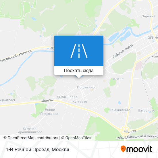 Карта 1-Й Речной Проезд