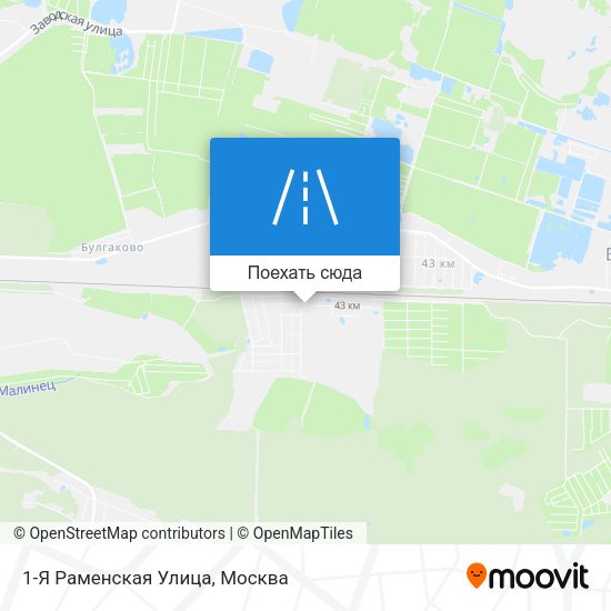 Карта 1-Я Раменская Улица
