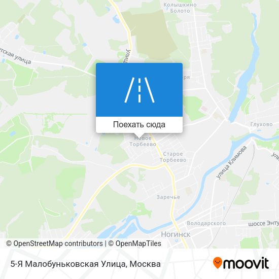 Карта 5-Я Малобуньковская Улица