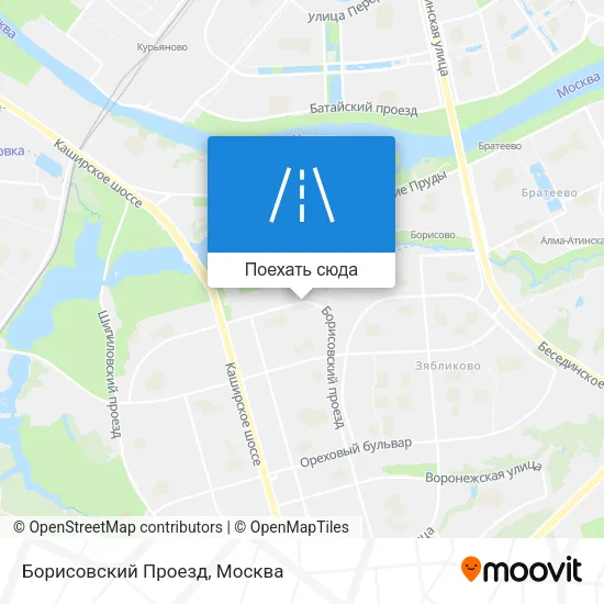 Карта Борисовский Проезд