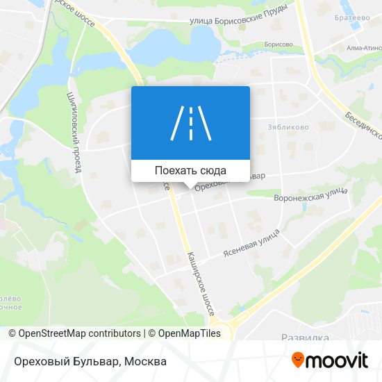 Карта Ореховый Бульвар