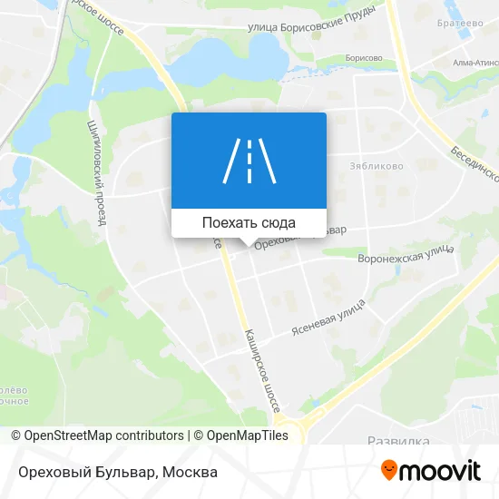 Карта Ореховый Бульвар