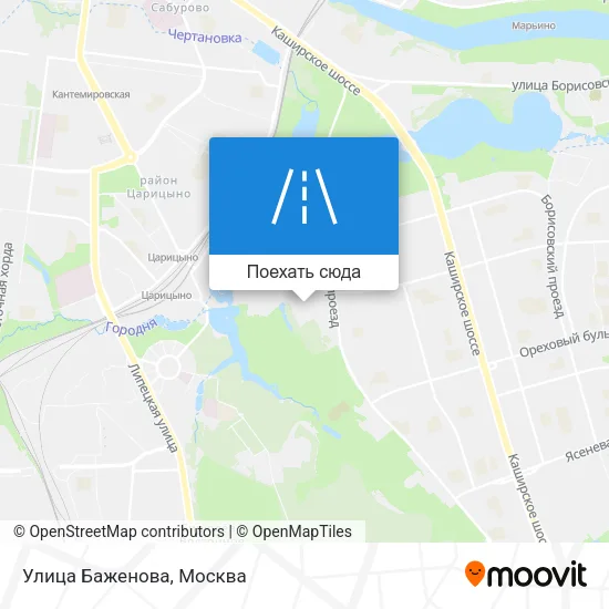 Карта Улица Баженова