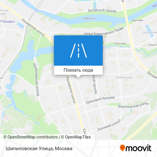 Карта Шипиловская Улица