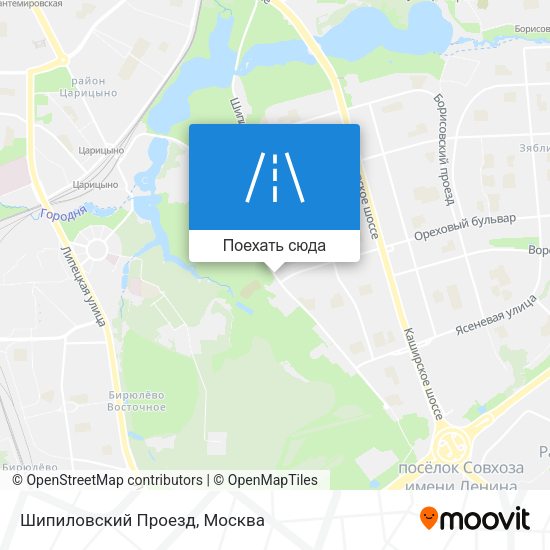 Карта Шипиловский Проезд