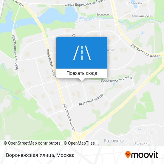 Карта Воронежская Улица