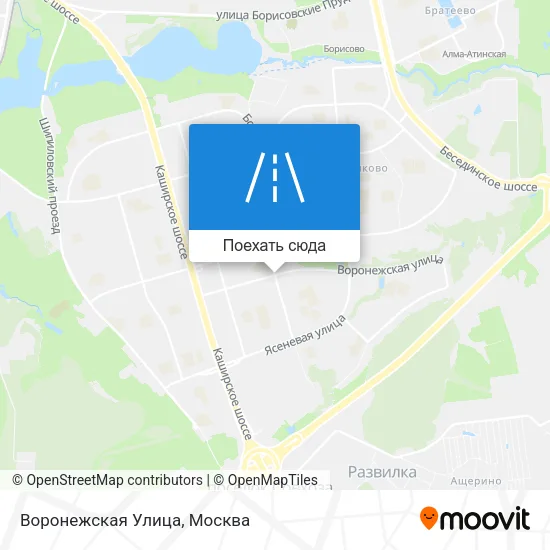 Карта Воронежская Улица