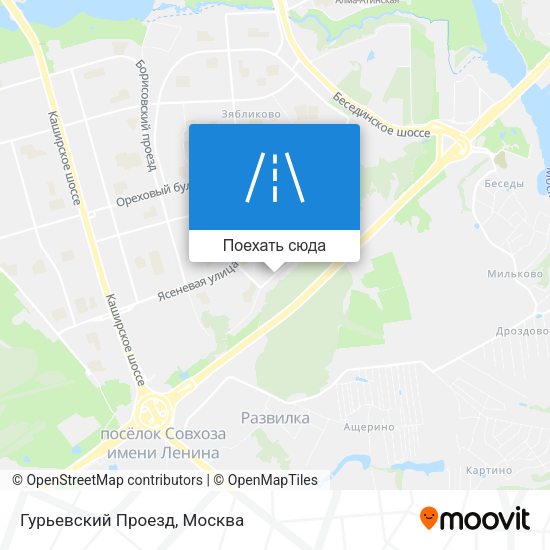 Карта Гурьевский Проезд