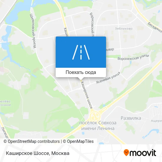 Карта Каширское Шоссе