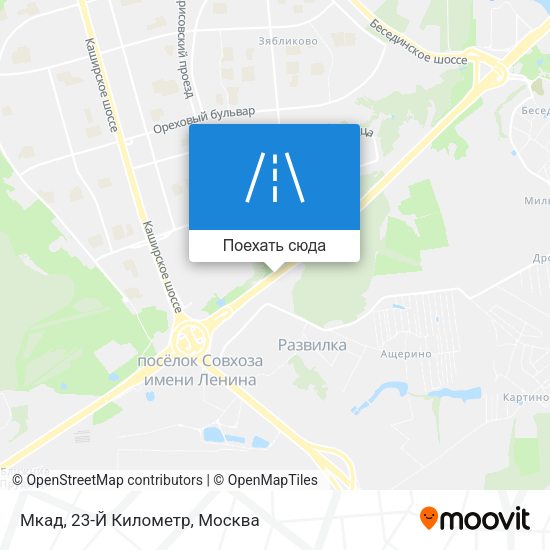 Карта Мкад, 23-Й Километр