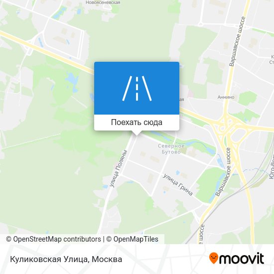Карта Куликовская Улица