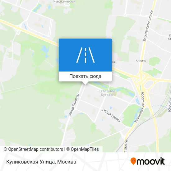 Карта Куликовская Улица