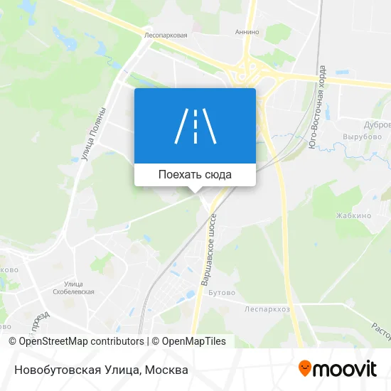 Карта Новобутовская Улица