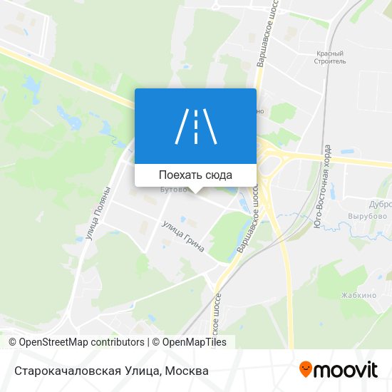 Карта Старокачаловская Улица