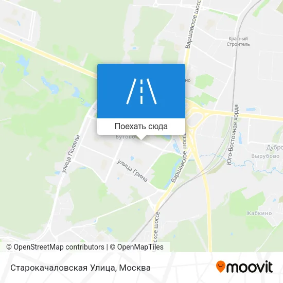 Карта Старокачаловская Улица