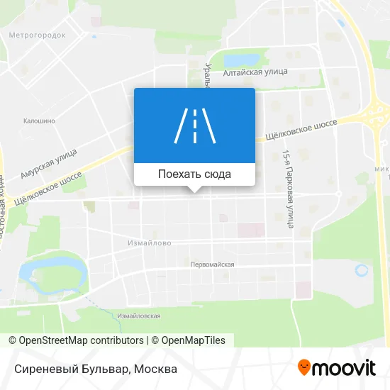 Карта Сиреневый Бульвар