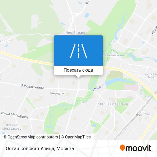 Карта Осташковская Улица